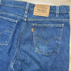 Vintage Levis 505 Jeans Men 36x33 Blue Regular Straight Leg Orange Tab Fit 34x30